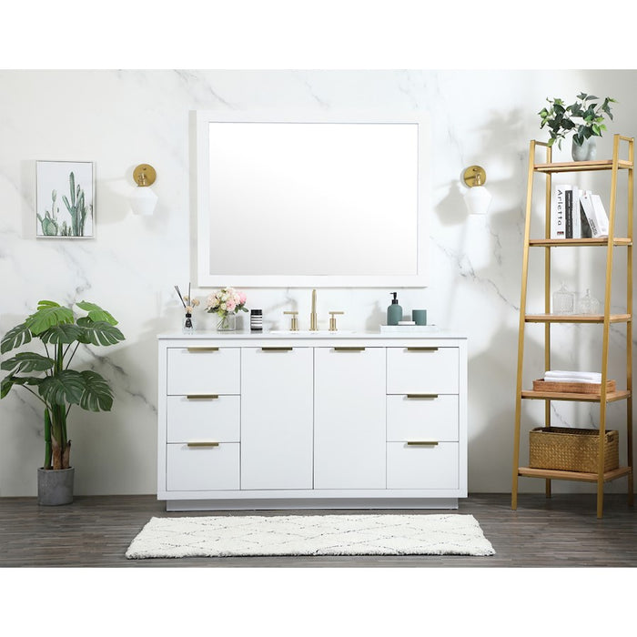 Elegant Kitchen/Bath Blake 60" Single Bathroom Vanity, Grey