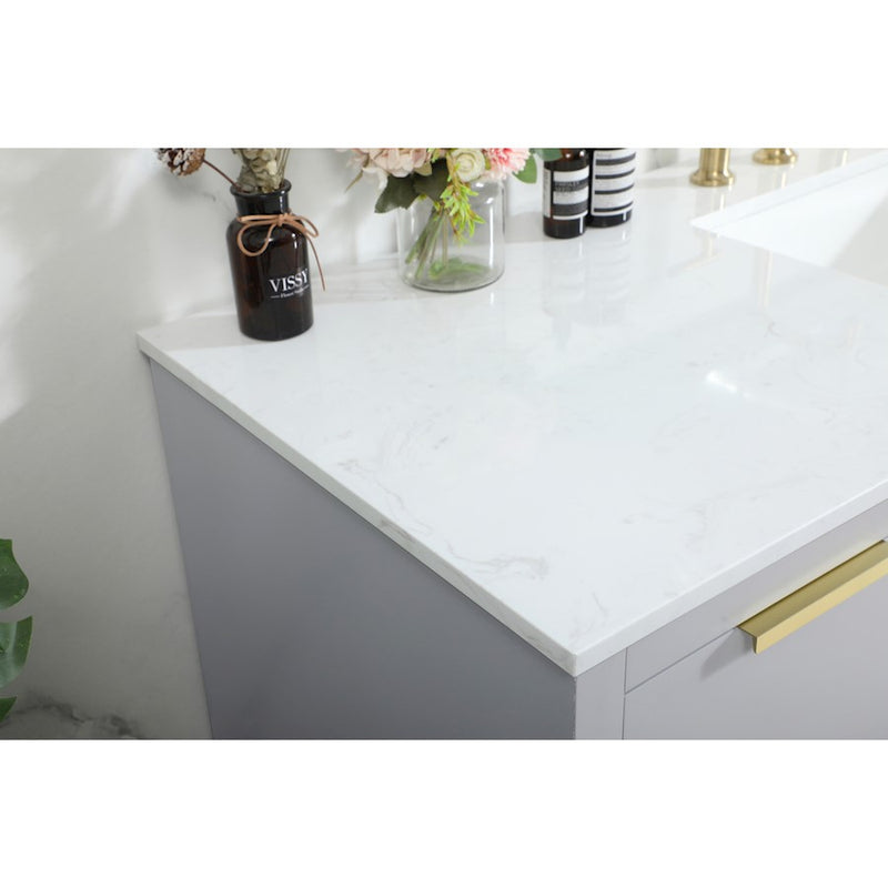 Elegant Kitchen/Bath Blake 60" Single Bathroom Vanity, Grey