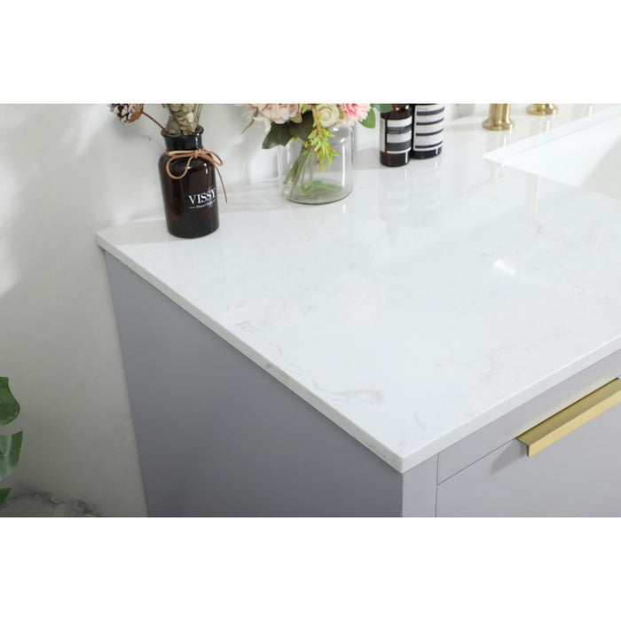 Elegant Kitchen/Bath Blake 60" Single Bathroom Vanity, Grey