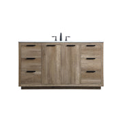 Elegant Lighting Blake 60"L Single Vanity Sink, Natural Oak - VF19460NT