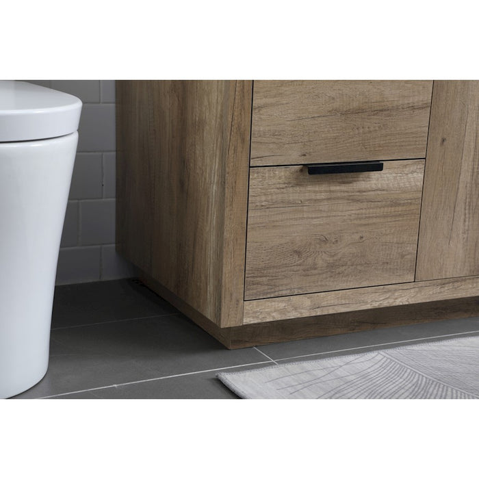 Elegant Lighting Blake 60"L Single Vanity Sink, Natural Oak