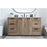 Elegant Lighting Blake 60"L Single Vanity Sink, Natural Oak