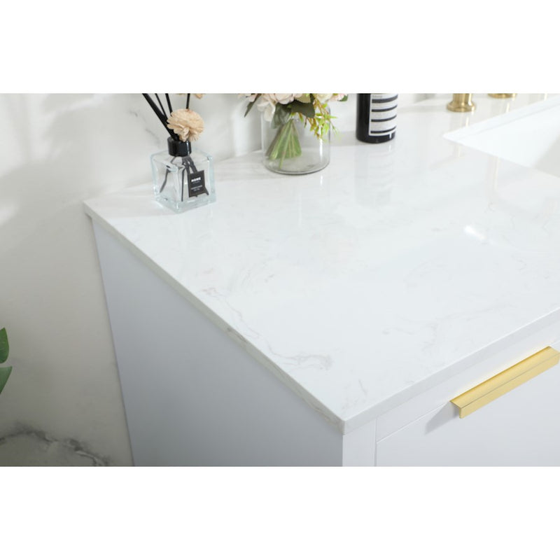 Elegant Kitchen/Bath Blake 60" Single Bathroom Vanity, White