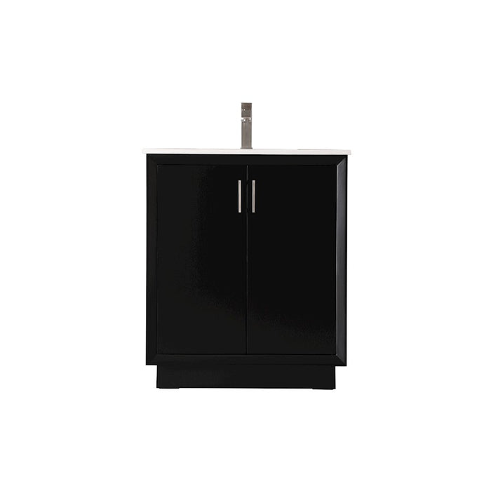 Elegant Lighting Hayes 30"L Single Vanity Sink, Black - VF19630BK