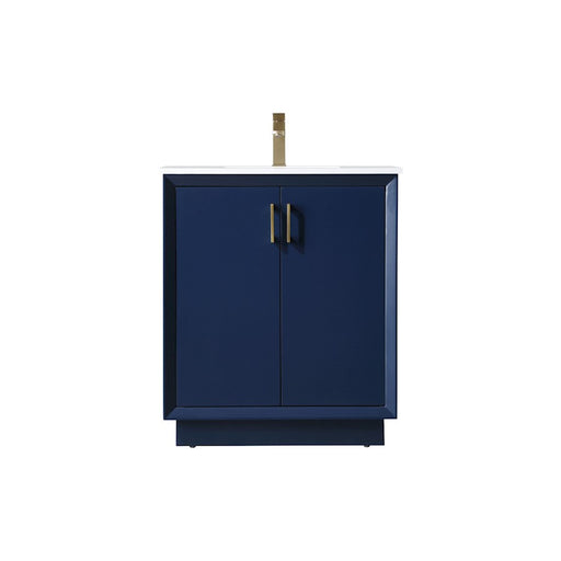 Elegant Lighting Hayes 30"L Single Vanity Sink, Blue - VF19630BL
