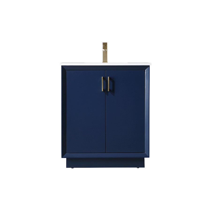 Elegant Lighting Hayes 30"L Single Vanity Sink, Blue - VF19630BL