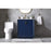 Elegant Lighting Hayes 30"L Single Vanity Sink, Blue