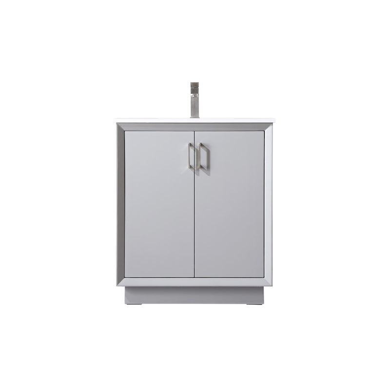 Elegant Lighting Hayes 30"L Single Vanity Sink, Grey - VF19630GR