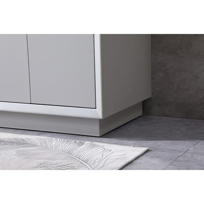 Elegant Lighting Hayes 30"L Single Vanity Sink, Grey