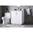 Elegant Lighting Hayes 30"L Single Vanity Sink, White