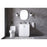 Elegant Lighting Hayes 30"L Single Vanity Sink, White