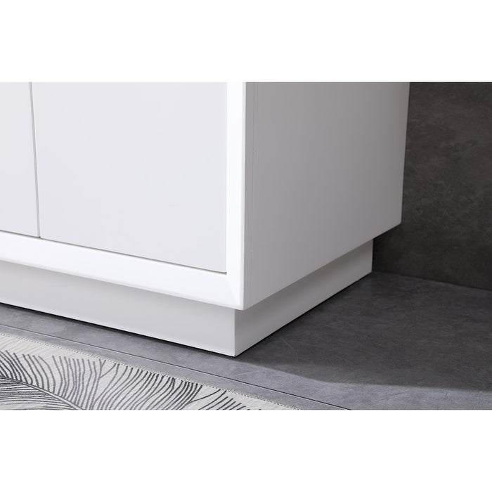 Elegant Lighting Hayes 30"L Single Vanity Sink, White