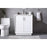 Elegant Lighting Hayes 30"L Single Vanity Sink, White