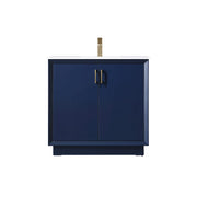 Elegant Lighting Hayes 36"L Single Vanity Sink, Blue - VF19636BL