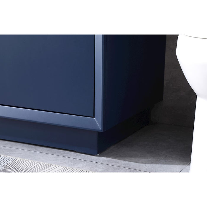 Elegant Lighting Hayes 36"L Single Vanity Sink, Blue