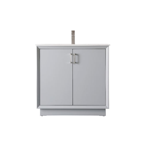 Elegant Lighting Hayes 36"L Single Vanity Sink, Grey - VF19636GR