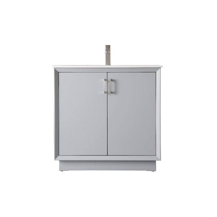 Elegant Lighting Hayes 36"L Single Vanity Sink, Grey - VF19636GR