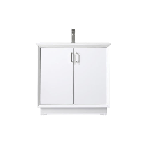 Elegant Lighting Hayes 36"L Single Vanity Sink, White - VF19636WH