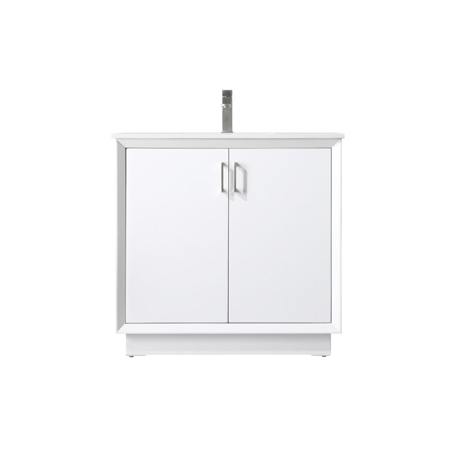 Elegant Lighting Hayes 36"L Single Vanity Sink, White - VF19636WH