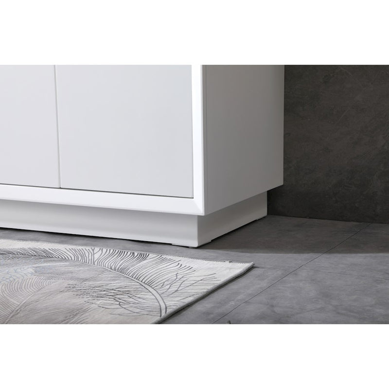 Elegant Lighting Hayes 36"L Single Vanity Sink, White
