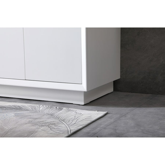 Elegant Lighting Hayes 36"L Single Vanity Sink, White