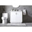 Elegant Lighting Hayes 36"L Single Vanity Sink, White