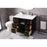 Elegant Lighting Hayes 42"L Single Vanity Sink, Black