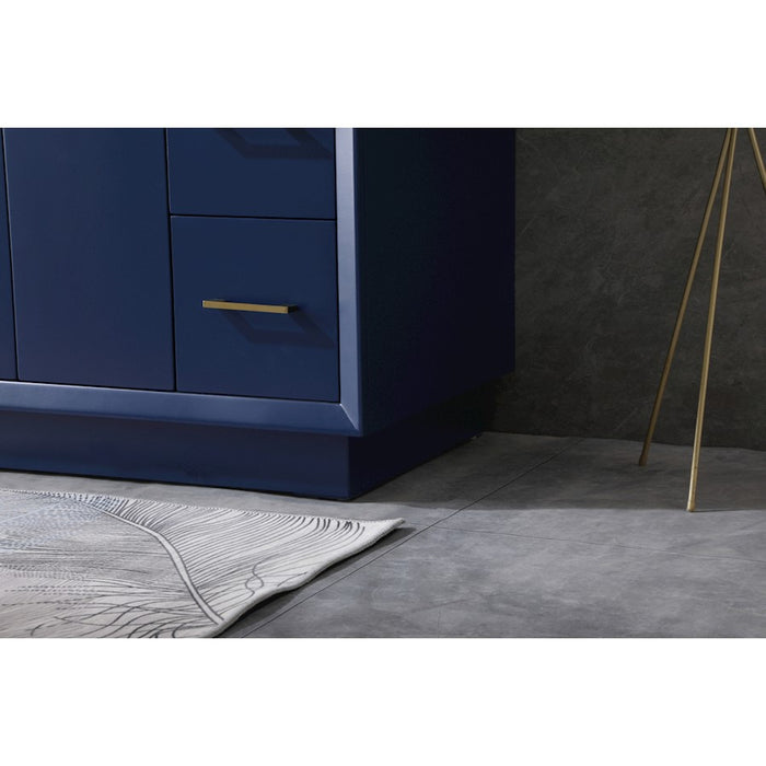 Elegant Lighting Hayes 42"L Single Vanity Sink, Blue