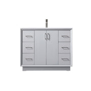 Elegant Lighting Hayes 42"L Single Vanity Sink, Grey - VF19642GR