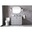 Elegant Lighting Hayes 42"L Single Vanity Sink, Grey