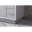 Elegant Lighting Hayes 42"L Single Vanity Sink, Grey