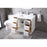 Elegant Lighting Hayes 42"L Single Vanity Sink, White