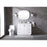 Elegant Lighting Hayes 42"L Single Vanity Sink, White