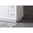 Elegant Lighting Hayes 42"L Single Vanity Sink, White