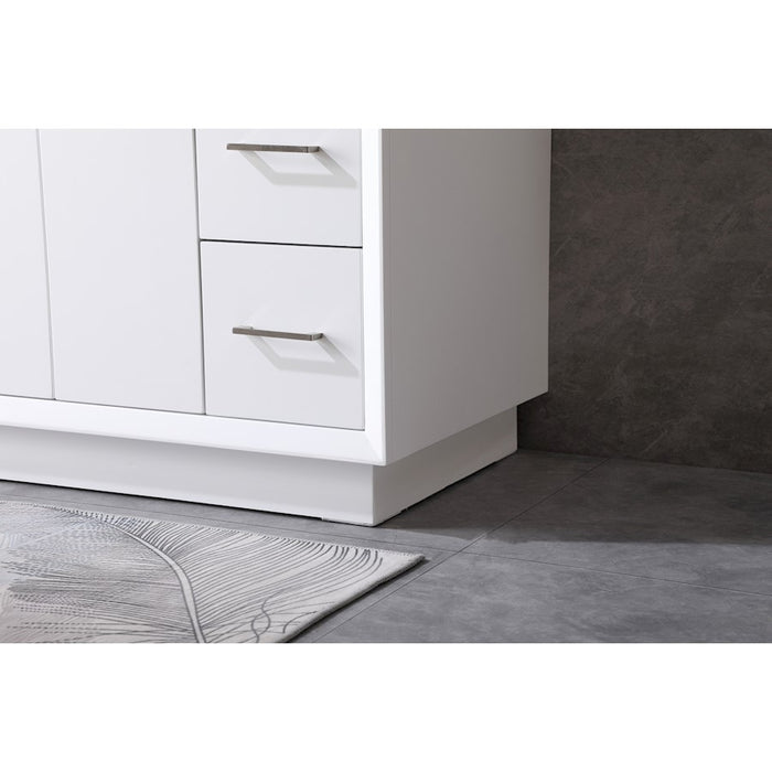 Elegant Lighting Hayes 42"L Single Vanity Sink, White