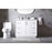 Elegant Lighting Hayes 42"L Single Vanity Sink, White