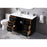 Elegant Lighting Hayes 48"L Single Vanity Sink, Black