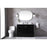 Elegant Lighting Hayes 48"L Single Vanity Sink, Black