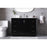 Elegant Lighting Hayes 48"L Single Vanity Sink, Black