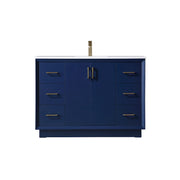 Elegant Lighting Hayes 48"L Single Vanity Sink, Blue - VF19648BL