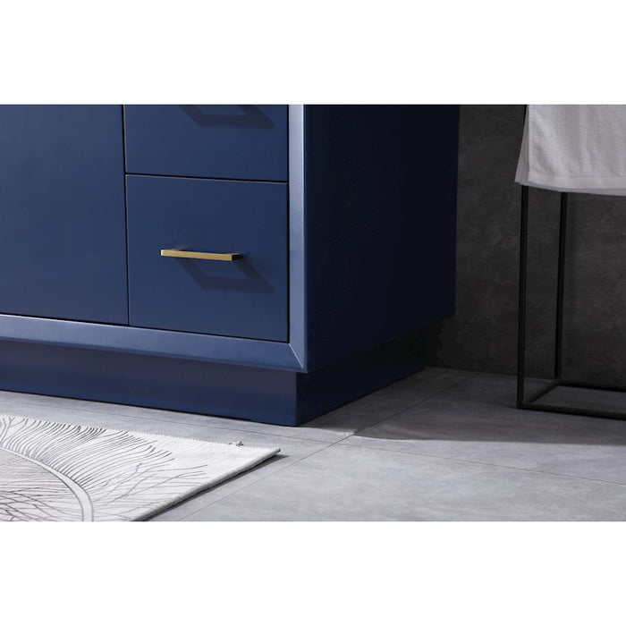 Elegant Lighting Hayes 48"L Single Vanity Sink, Blue