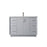Elegant Lighting Hayes 48"L Single Vanity Sink, Grey - VF19648GR