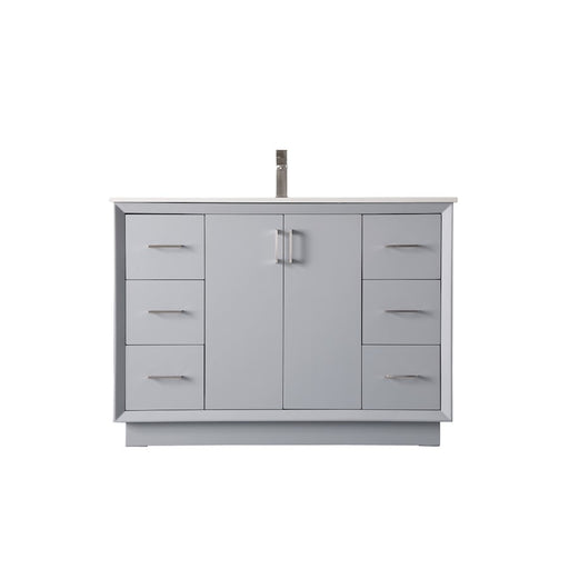 Elegant Lighting Hayes 48"L Single Vanity Sink, Grey - VF19648GR