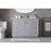 Elegant Lighting Hayes 48"L Single Vanity Sink, Grey