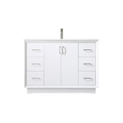 Elegant Lighting Hayes 48"L Single Vanity Sink, White - VF19648WH