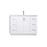 Elegant Lighting Hayes 48"L Single Vanity Sink, White - VF19648WH