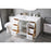 Elegant Lighting Hayes 48"L Single Vanity Sink, White