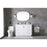 Elegant Lighting Hayes 48"L Single Vanity Sink, White