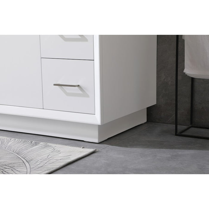 Elegant Lighting Hayes 48"L Single Vanity Sink, White