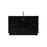 Elegant Lighting Hayes 54"L Single Vanity Sink, Black - VF19654BK